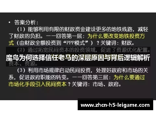 魔鸟为何选择信任老马的深层原因与背后逻辑解析